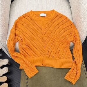 Orange Knit Sweater